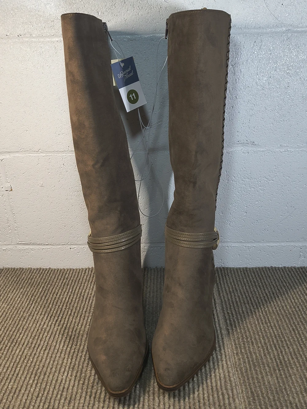 Target Universal Thread Women's High Knee Boots Brown Suede Size 11 New